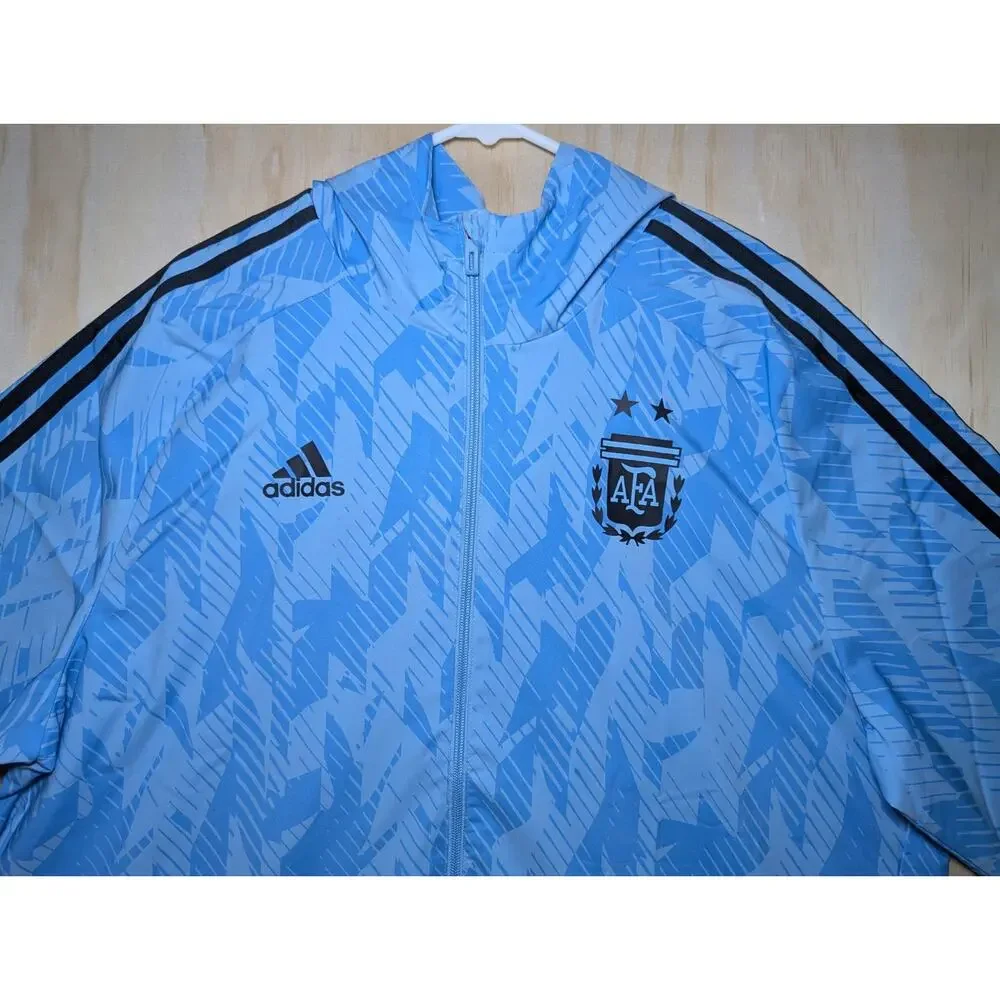 Adidas Men's XL Argentina World Cup Windbreaker Track Training Jacket Soccer